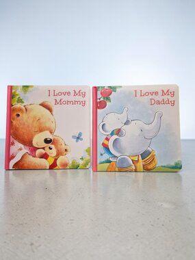 Brand New I Love My Mommy & I Love My Daddy Board Book Bundle – Adorable Animal